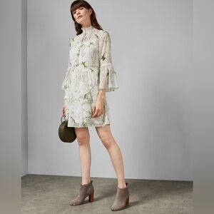 NWT Ted Baker Andray Fortune Layered Ruffle Dress, Size 2